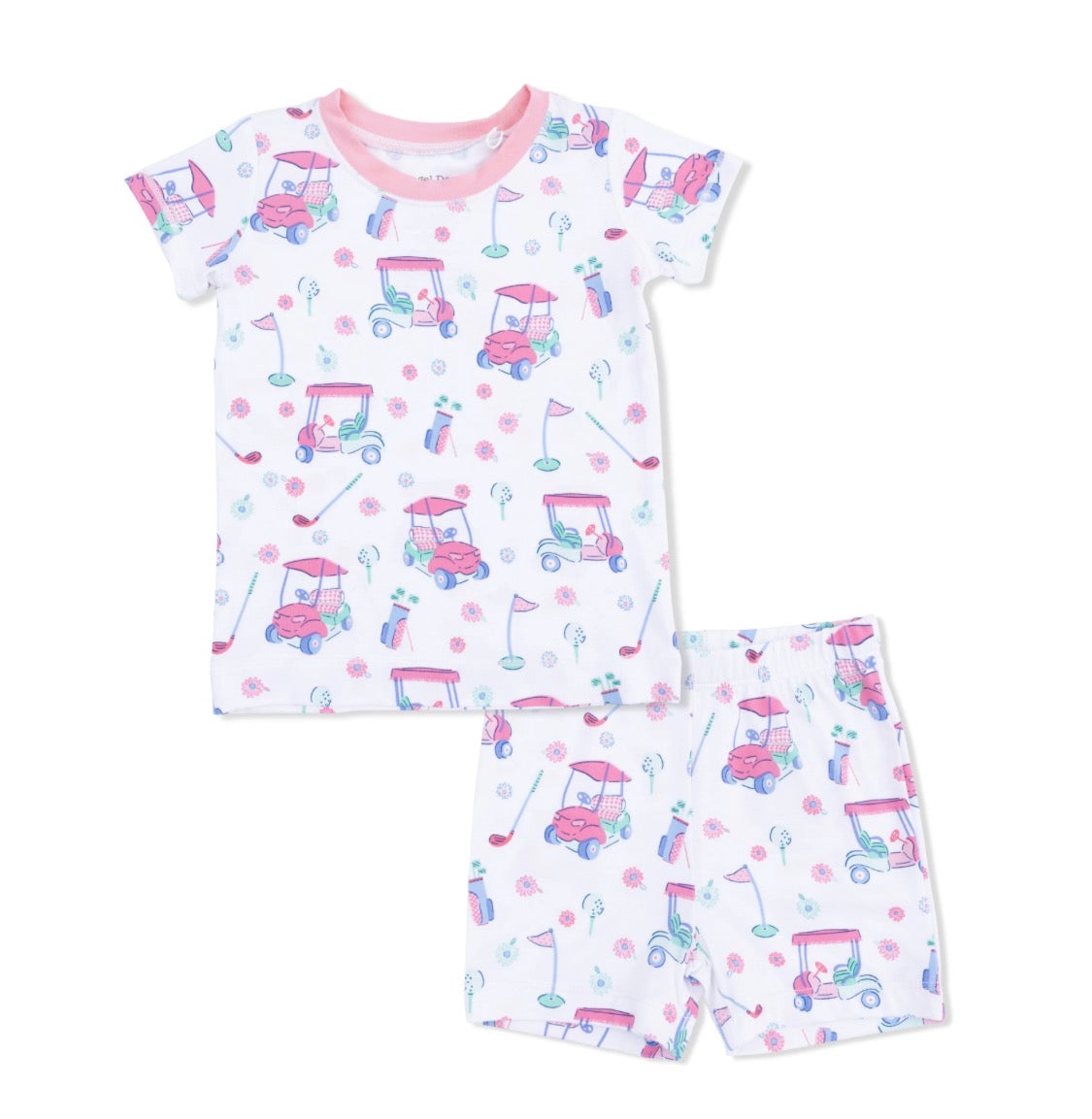 Golf Carts and Flowers Loungewear Short Set