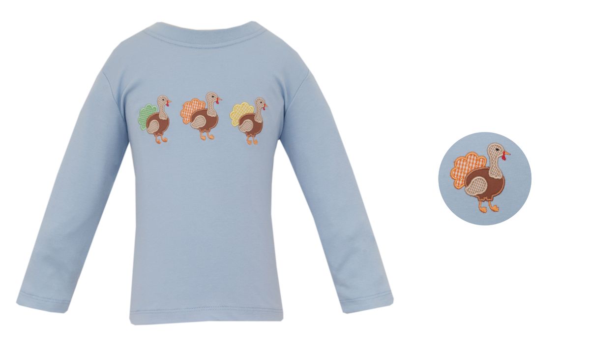 Turkey Boy’s Light Blue Long Sleeve Tshirt