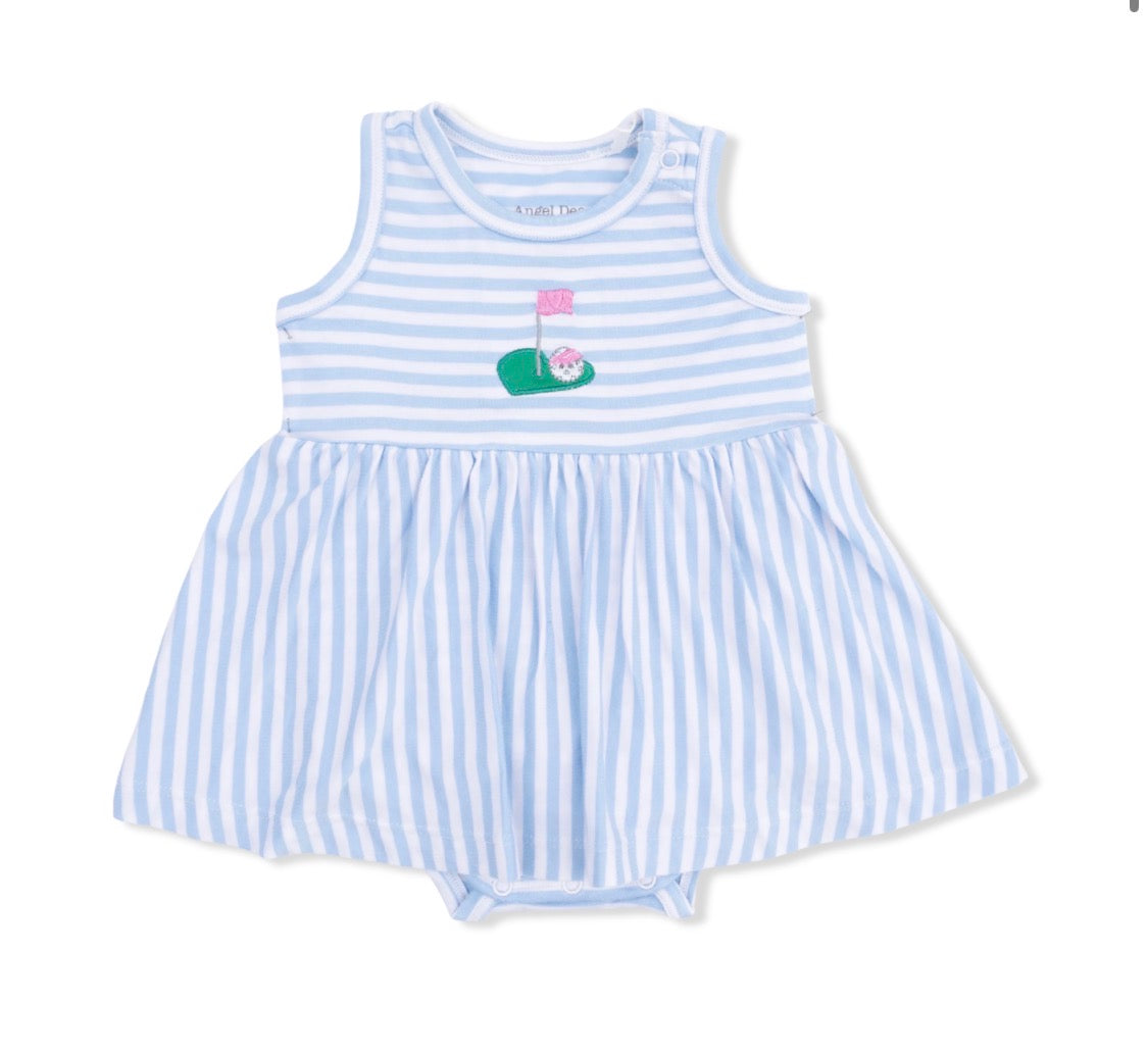 Striped Golf Tank Bodysuit Dress