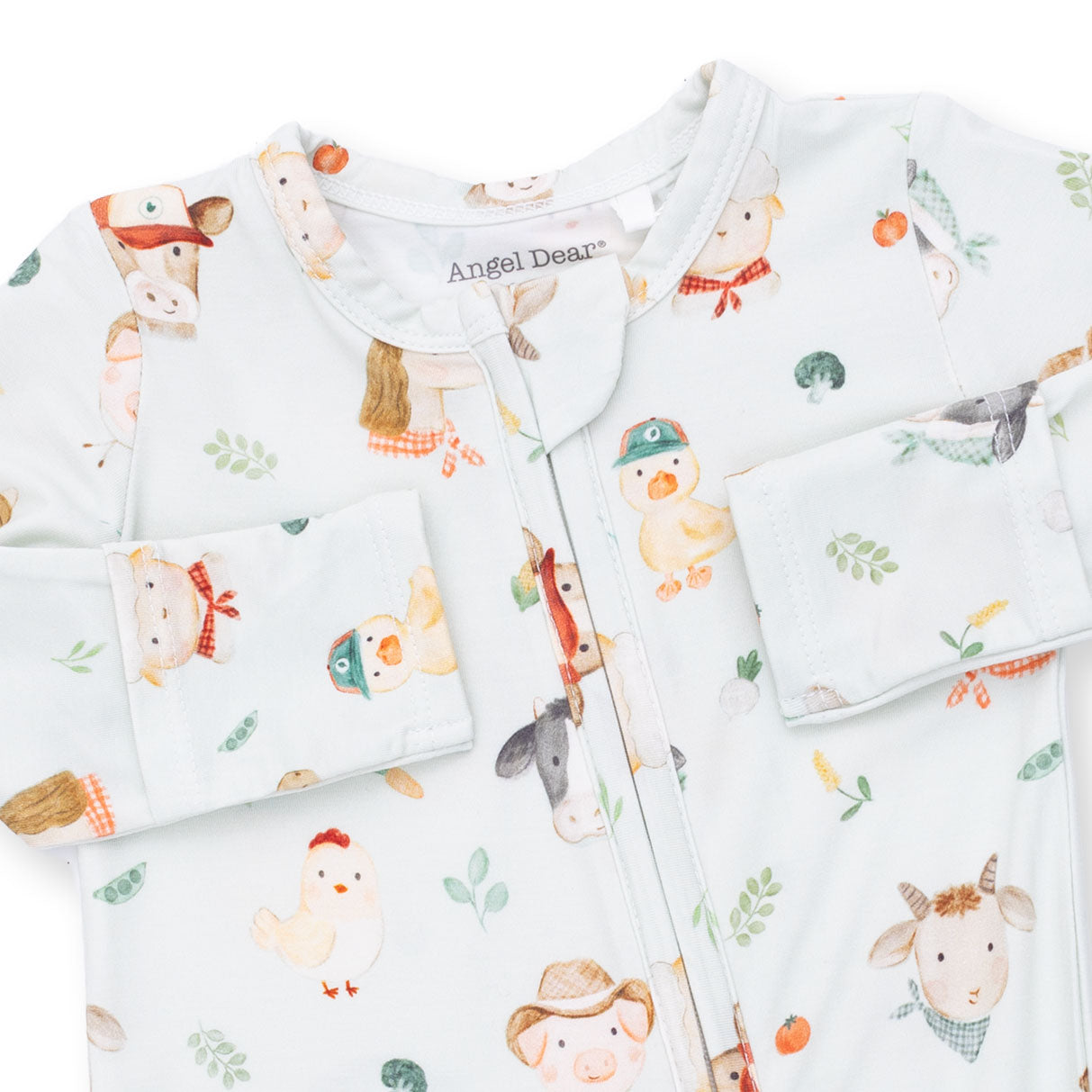 Baby Farm Faces 2 Way Zipper Footie