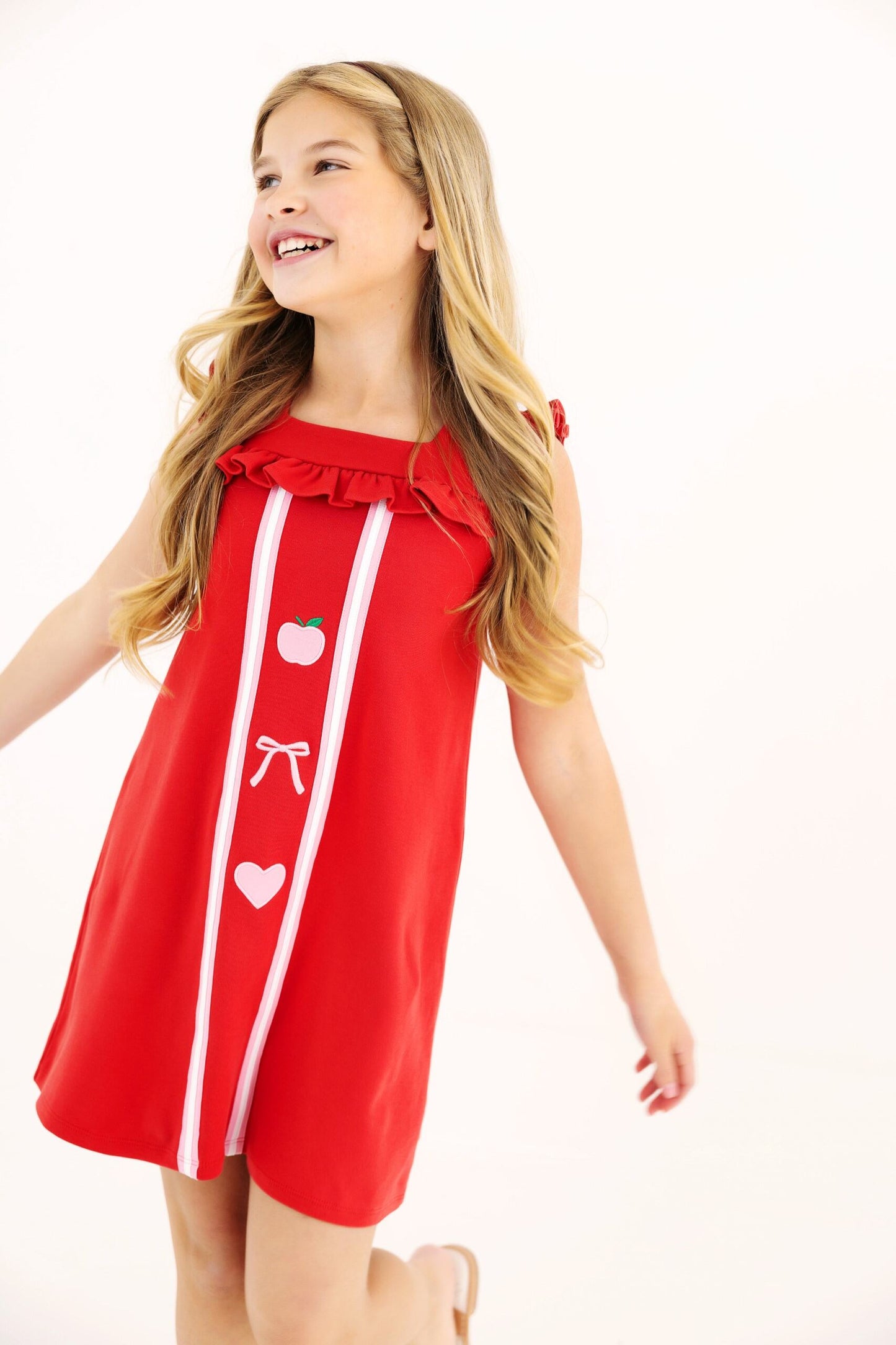 Darla Dress Richmond Red Hamptons Hot Pink
