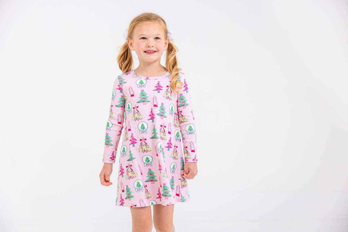 Long Sleeve Polly Play Dress Christmas Coloring Contest