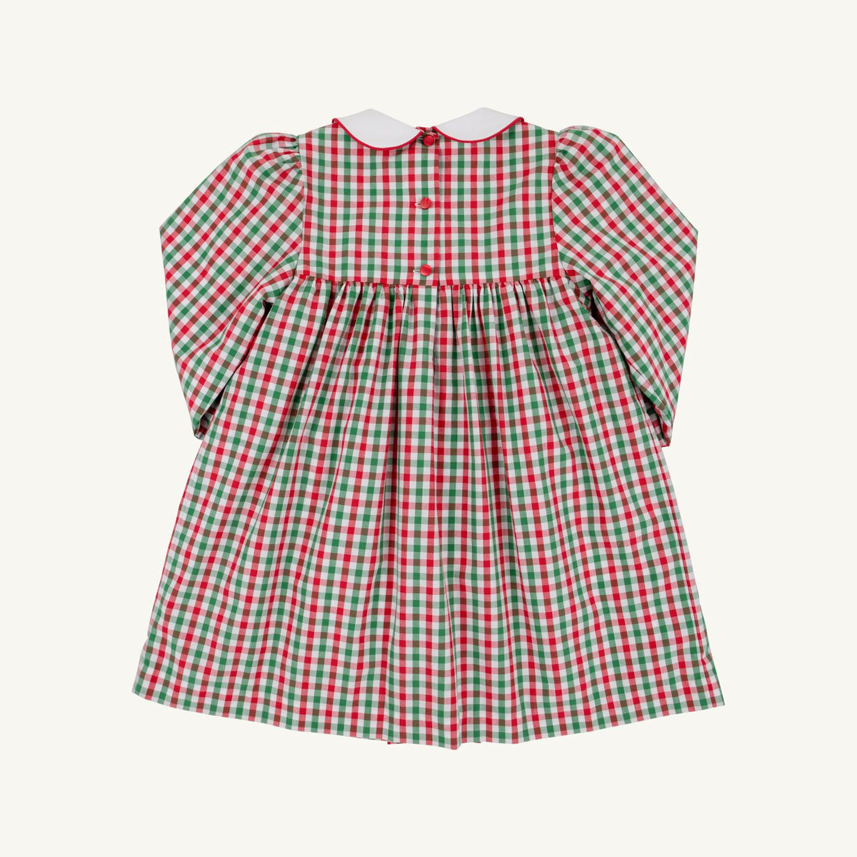 Della Marie Dress Richmond Red and Kiawah Kelly Green Gingham Worth Ave White