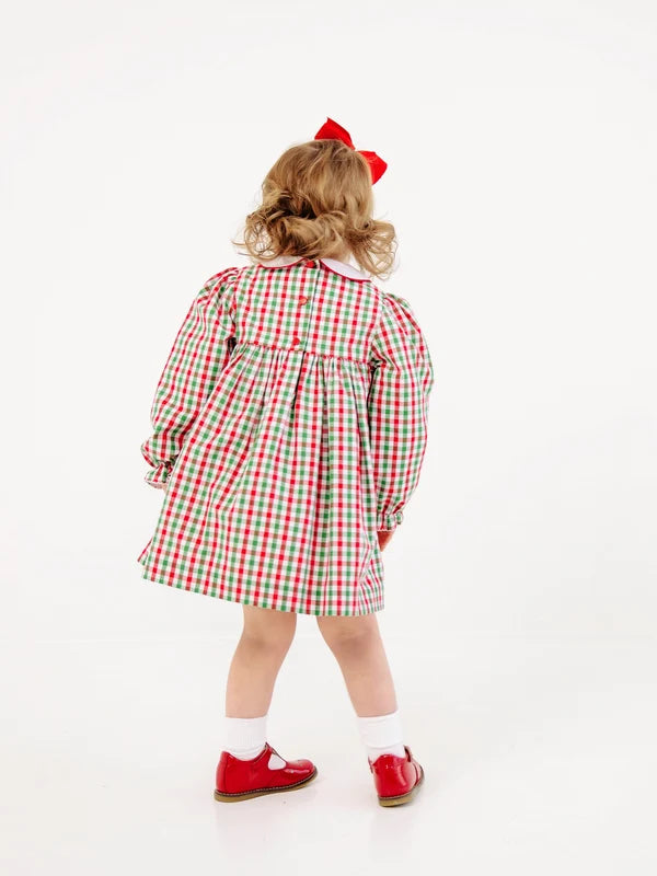 Della Marie Dress Richmond Red and Kiawah Kelly Green Gingham Worth Ave White