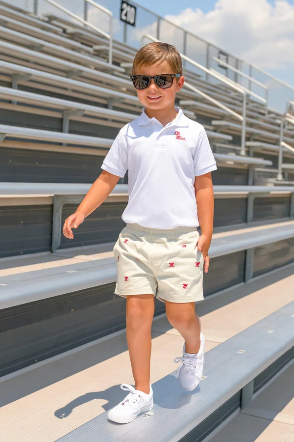 Ole Miss Critter Sheffield Shorts Saratoga Stone