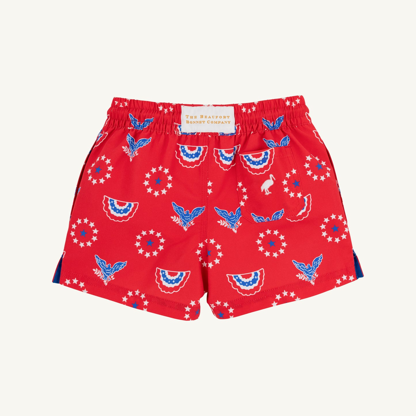 Tortola Swim Trunks Star Spangled Swag/Worth Ave White