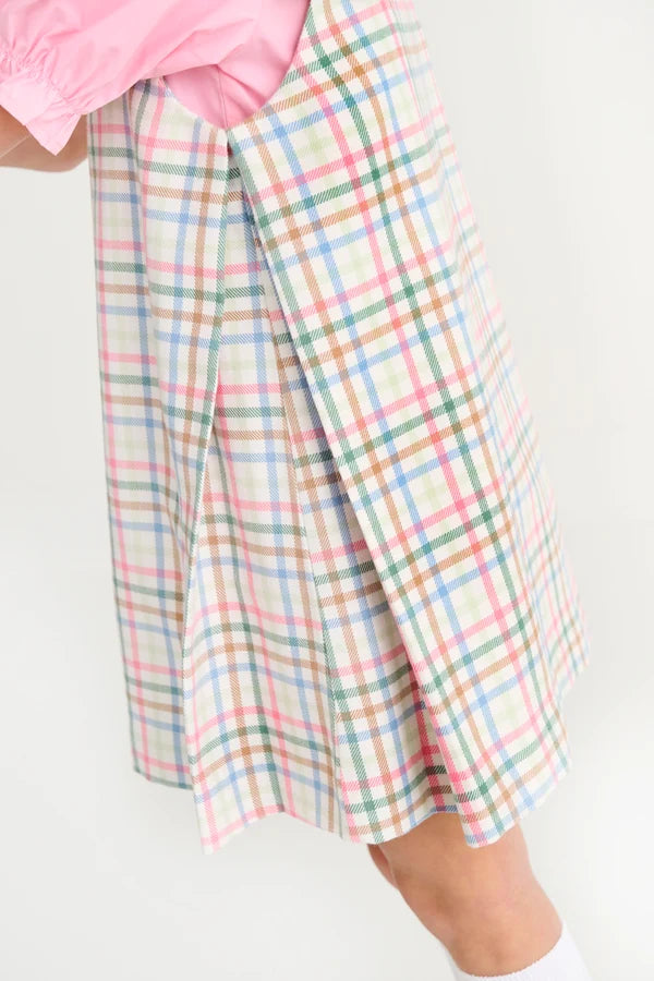 Pleated Ginny Jumper Manalapan Plaid