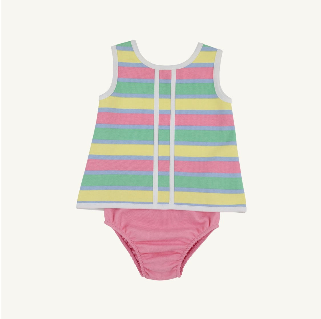 Mary Simms Bloomer Set Samford Stripes Hamptons Hot Pink