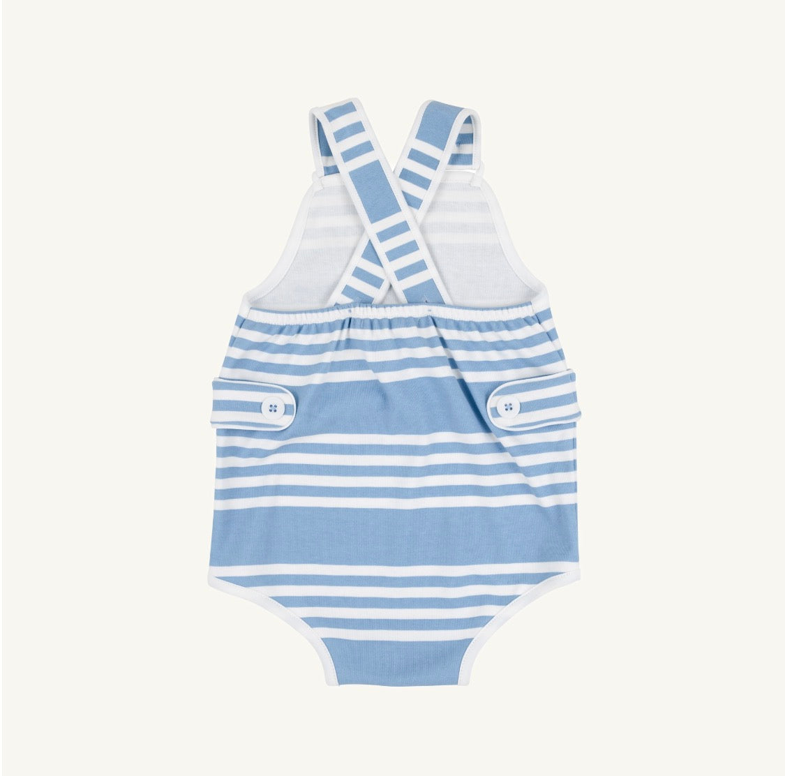 Skipper Sunsuit Saddle Ridge Stripe Sarasota Sky Worth Avenue White