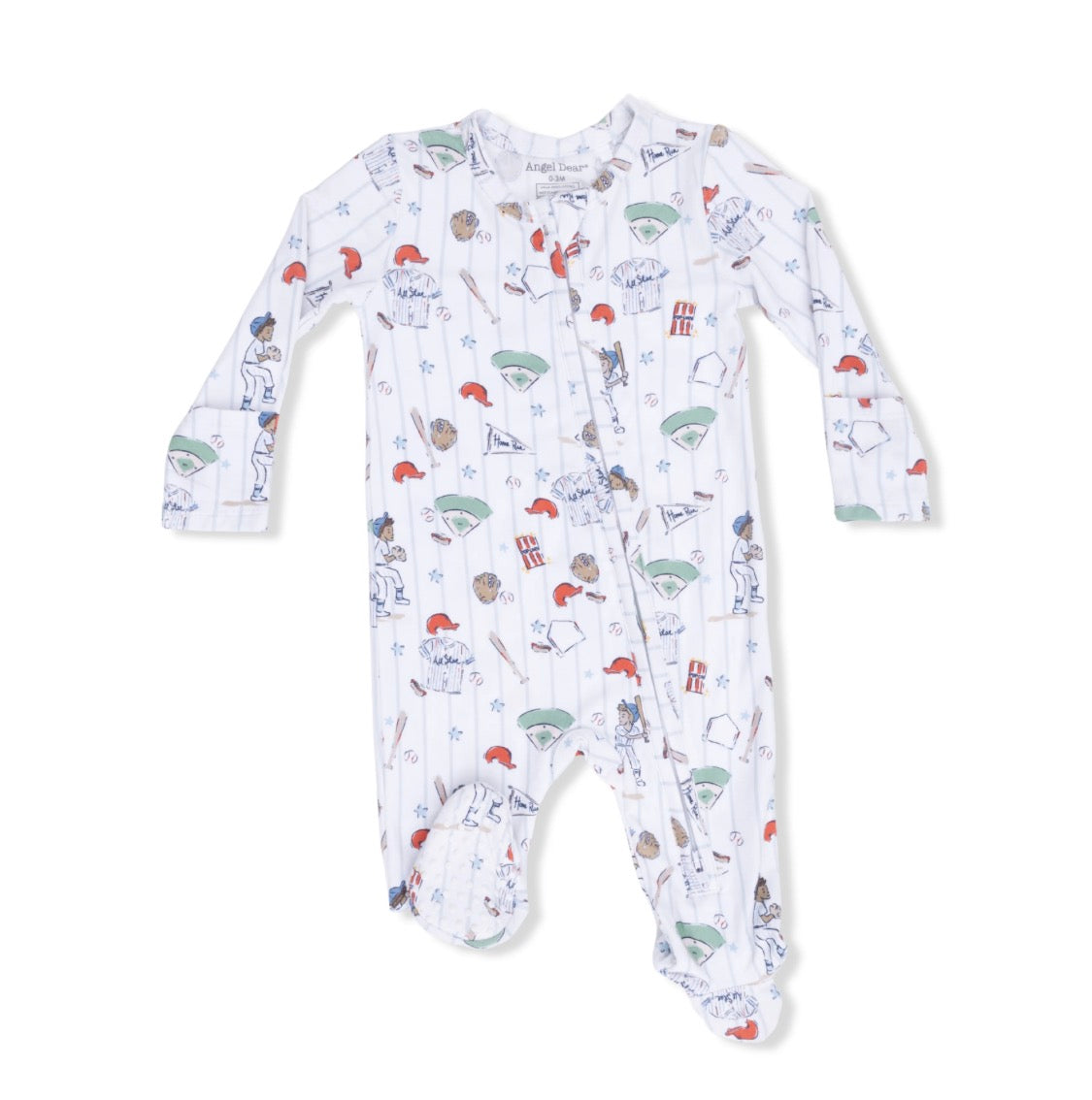 Home Run Baseball 2 Way Zipper Footie