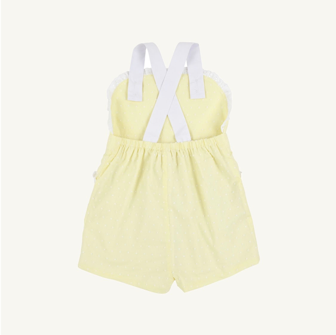 Ruthie Romper York Yellow Worth Avenue White Dallas Dot