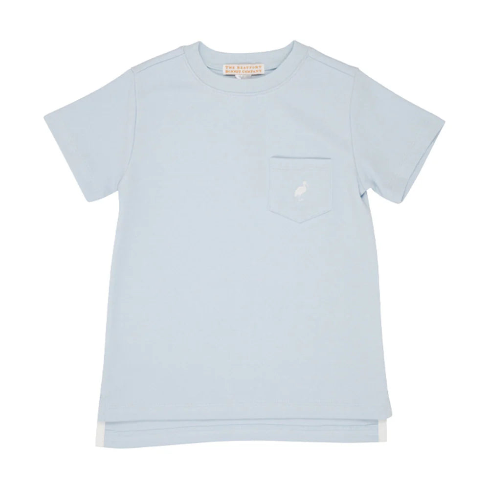 Carter Crewneck Buckhead Blue with Worth Avenue White Stork