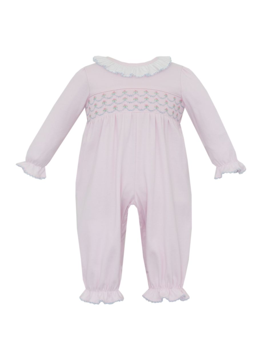 Ellie Solid Pink Knit Footie