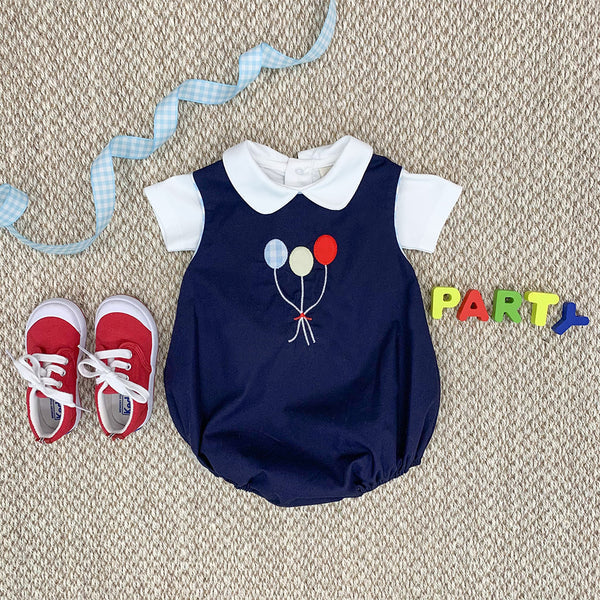 Peter Pan Collar Shirt & Onesie (Short Sleeve Pima) Worth Avenue White