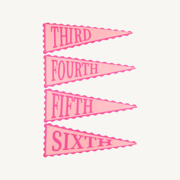 Picture Perfect Pennants Romany
Romany Rose with Palm Beach Pink