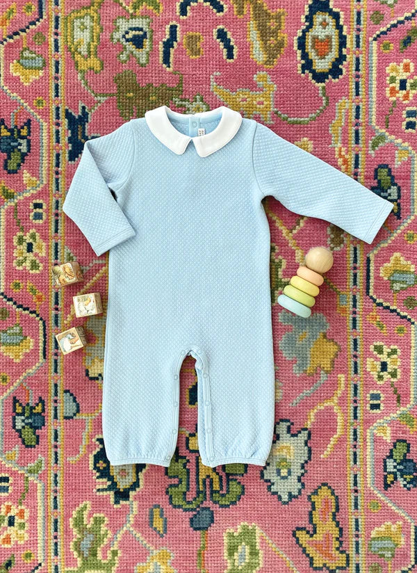 Potter's Playsuit (Quilted) Buckhead Blue with Worth Avenue White