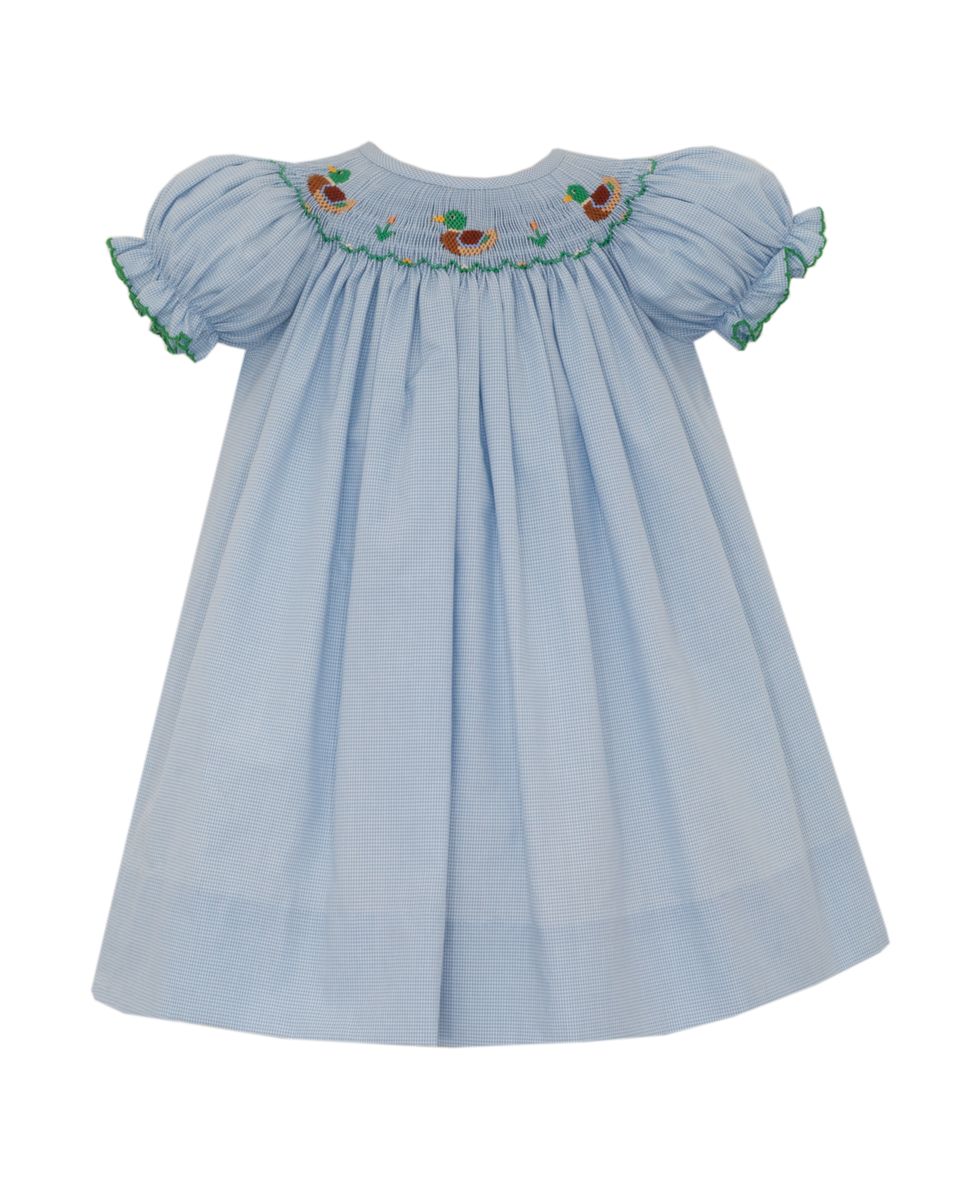 Mallard Duck Bloomer Set Light Blue Microcheck