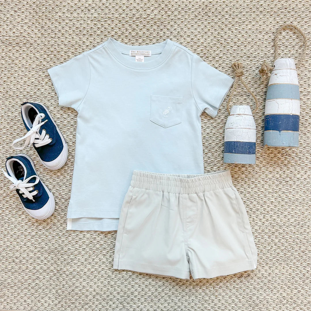Prepletic™ Sheffield Shorts Saratoga Stone with Worth Avenue White Stork