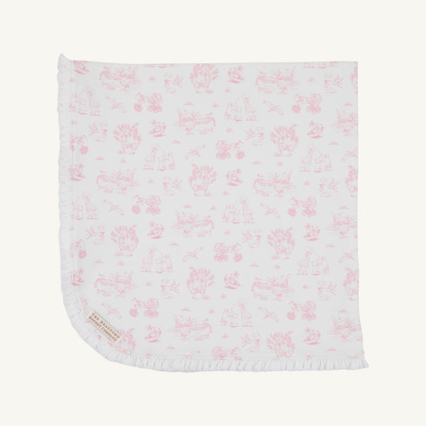 Baby Buggy Blanket - Sir Proper’s Sweet Arrival (Hamptons Hot Pink)