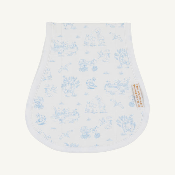 Oopsie Daisy Burp Cloth - Sir Proper’s Sweet Arrival (Beale Street Blue)