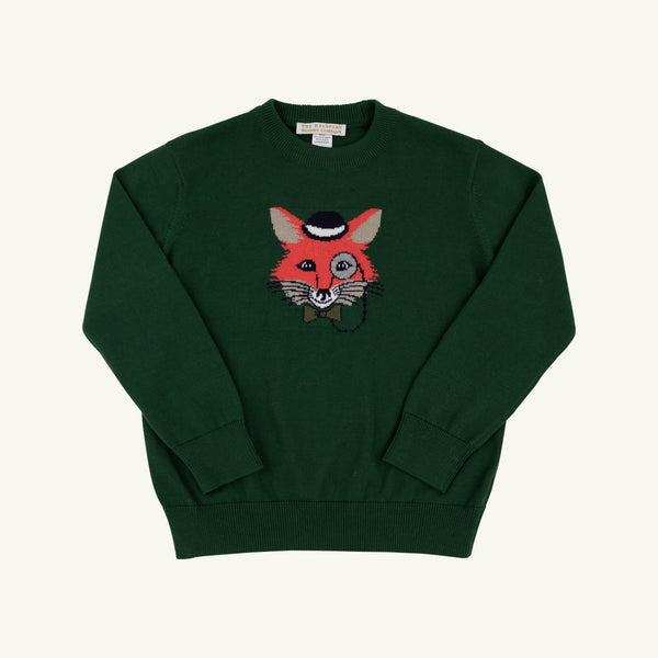 Isaac’s Intarsia Sweater Grier Green / Fox