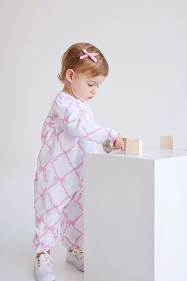 Long Sleeve Penny's Playsuit Belle Meade Bow