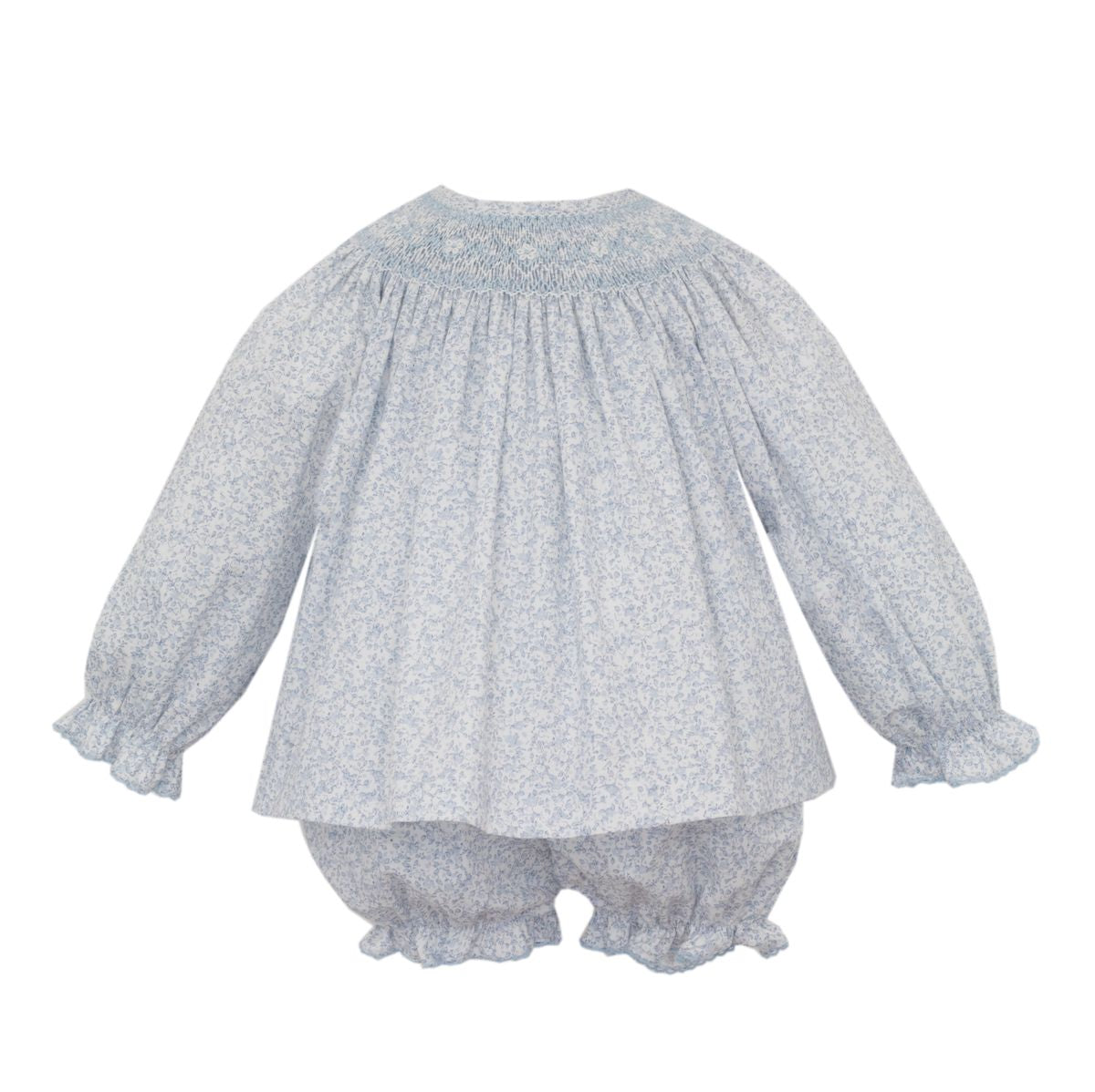 Grace Light Blue Liberty Print Bishop Bloomer Set