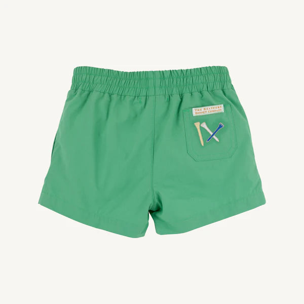 Sheffield Shorts Gibson Island Green with Golf Embroidery