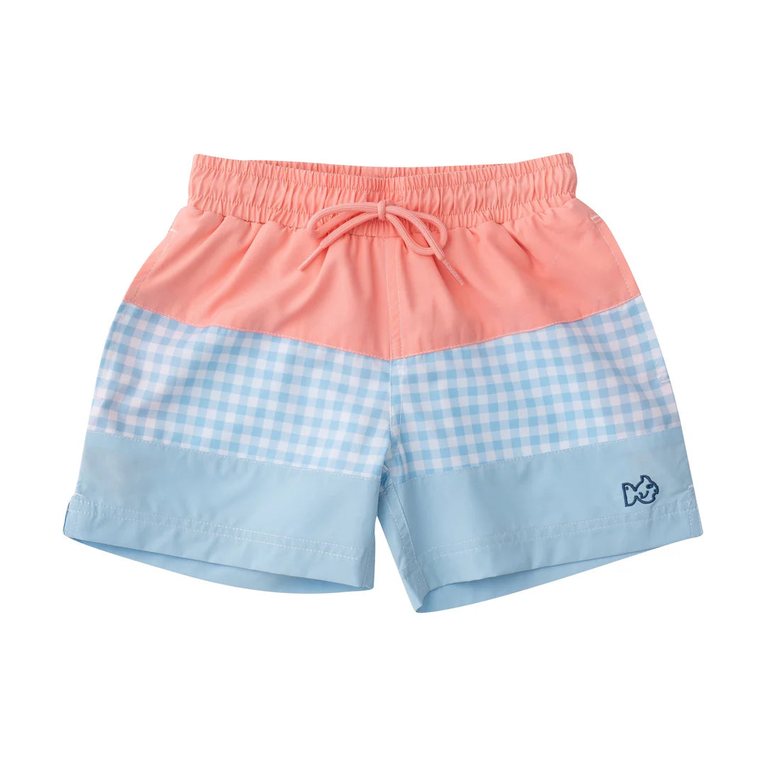 Prodoh Boogie Board Swim Trunk- Flamingo Pink Color Block