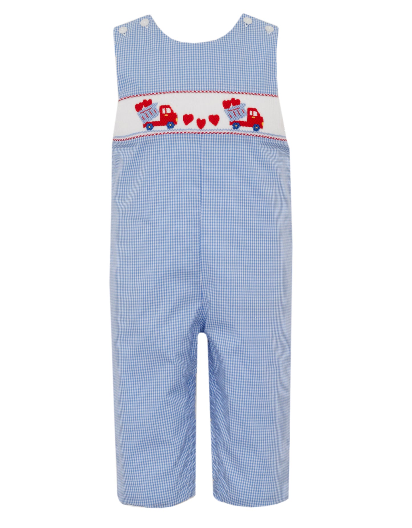 Petit Bebe Valentine Smocked Longall