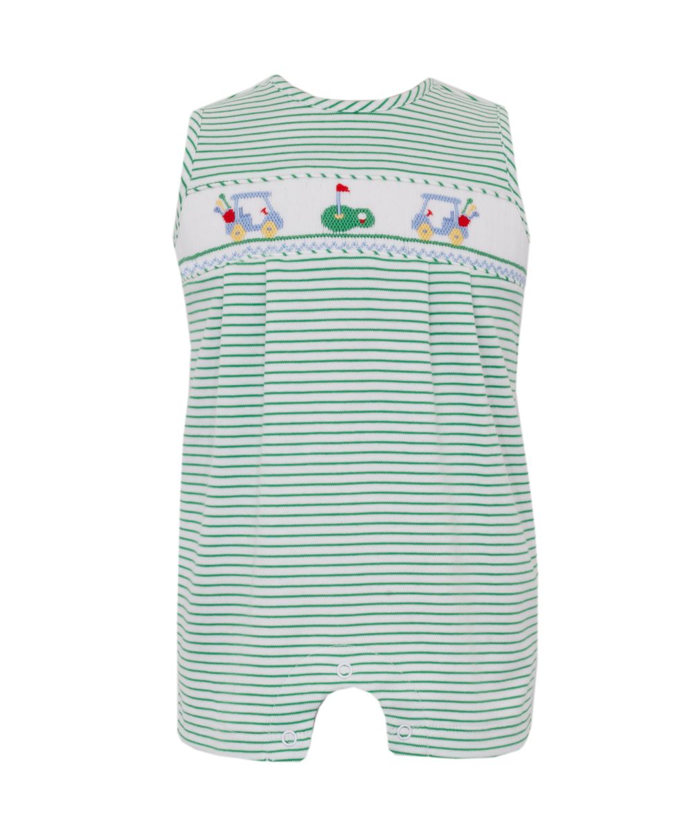 Boy’s Golf Green Stripe Knit Jon Jon