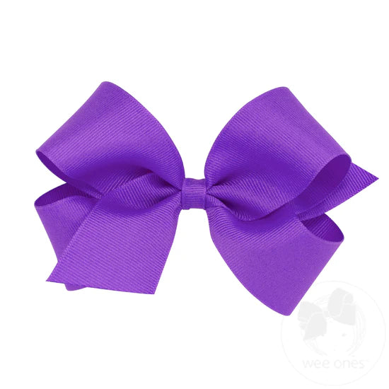 Solid Grosgrain Bow - DEL