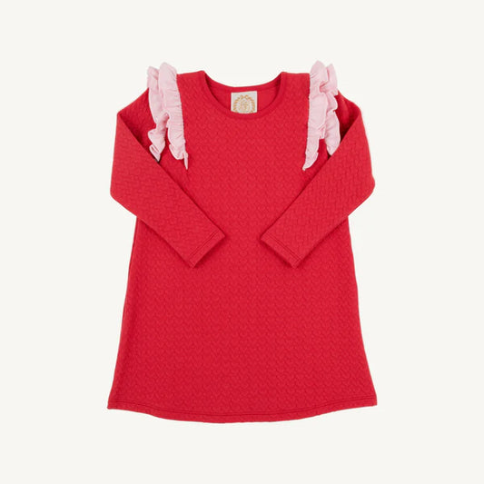 Long Sleeve Ruehling Ruffle Dress Long Sleeve Ruehling Ruffle Dress (Quilted)
