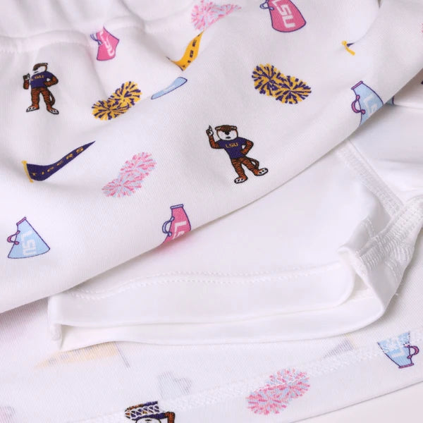 Searcy Skort LSU Tenacious Tigers Worth Ave White