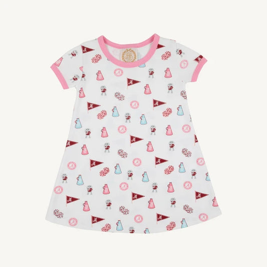 Alabama Polly Play Dress Sweet Home Honey with Hamptons Hot Pink