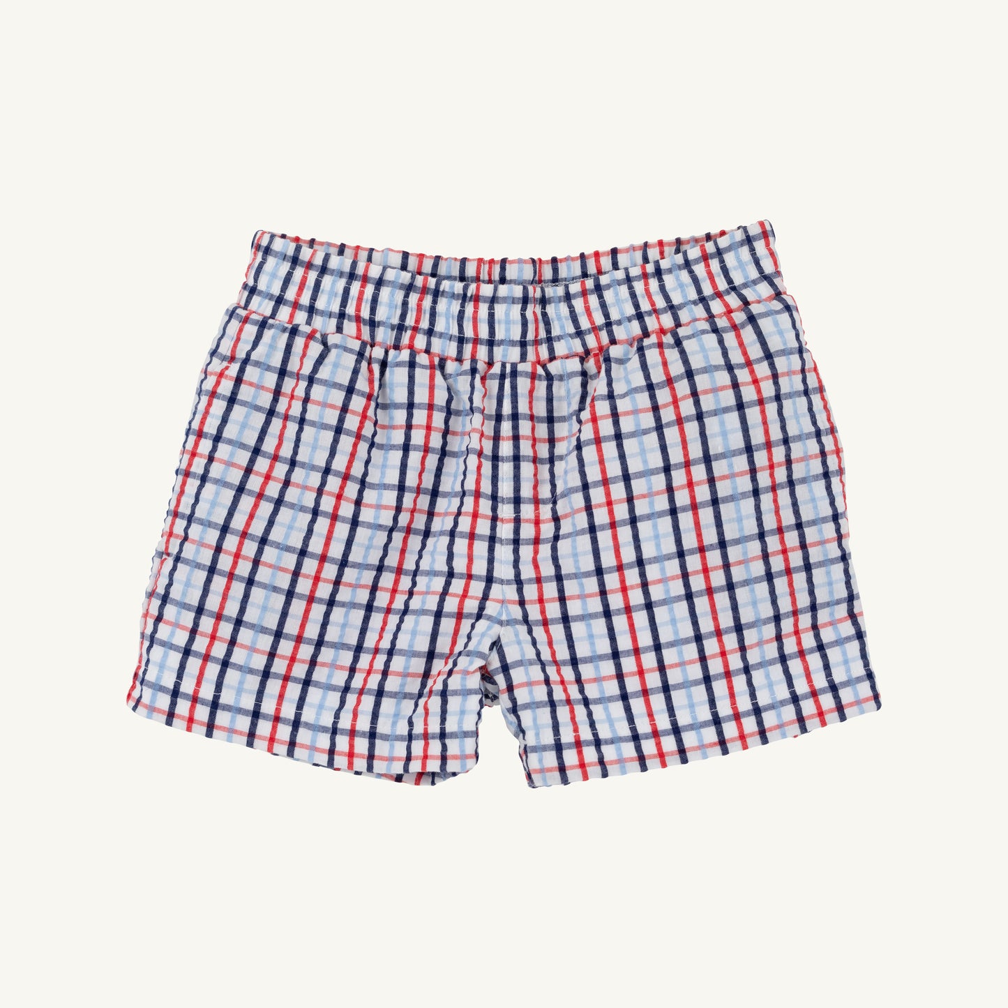Sheffield Shorts Seersucker Pierce Mill Plaid Seersucker Nantucket Navy