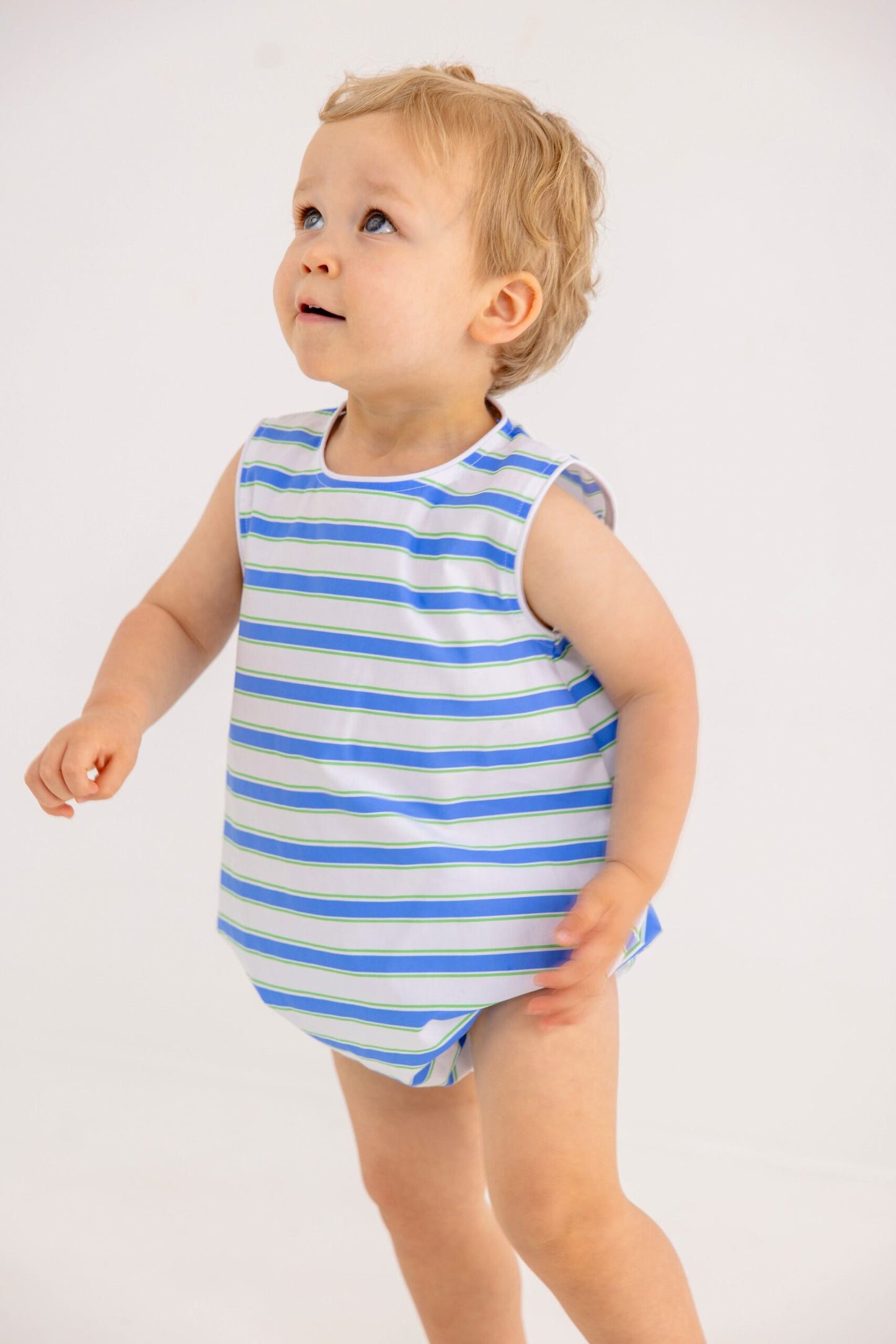 Benjamin Bubble Seabrook Stripe Worth Avenue White