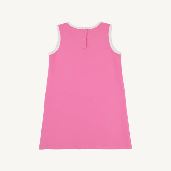 Annie Apron Dress Winter Park Pink with Worth Avenue White