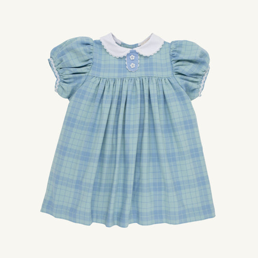 Mary Dal Dress Audubon Park Plaid Sarasota Sky