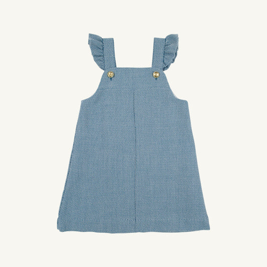 Julia Jumper Tweed Barnsley Blue Palmetto Pearl
