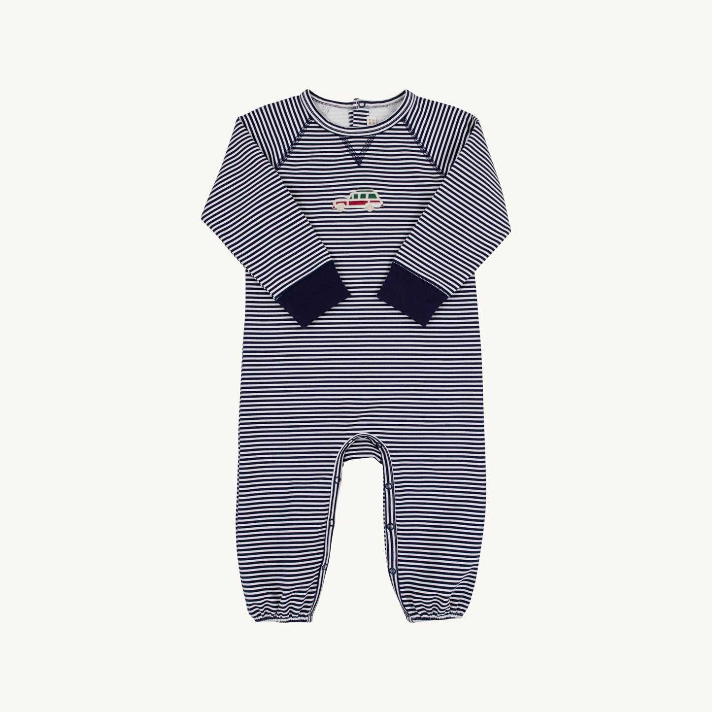 Cassidy Comfy Crewneck Romper Nantucket Navy Stripe Nantucket Navy Woody