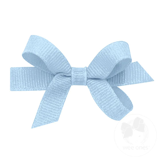 Solid Grosgrain Bow - Light Blue