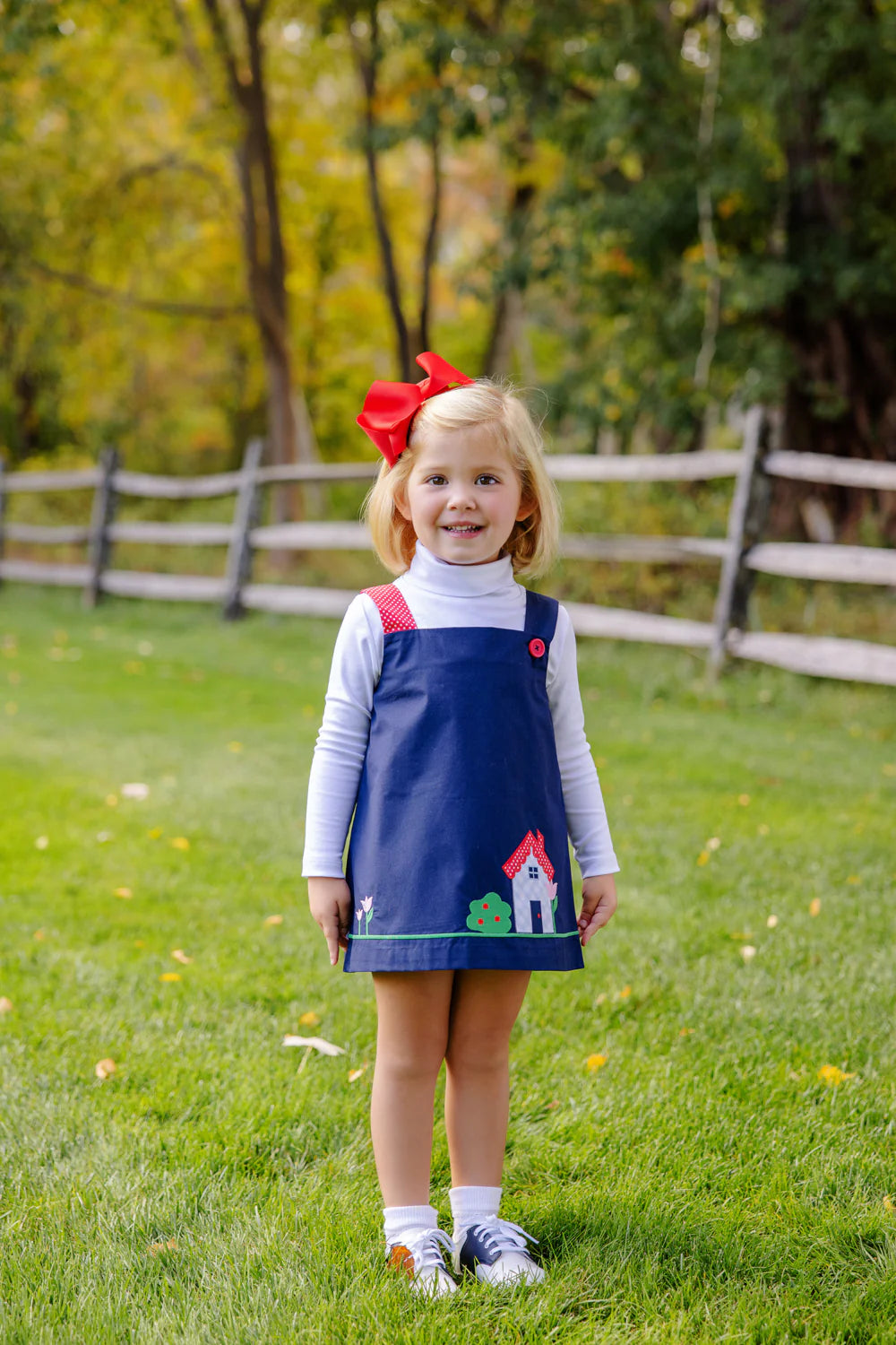 Jillian Jumper Set-House, Nantucket Navy/Richmond Red