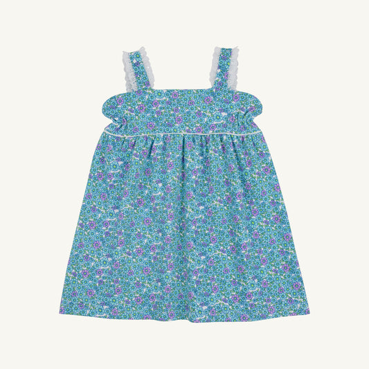 Millie Day Dress Fitzroy Floral Worth Avenue White