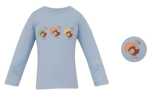 Turkey Boy’s Light Blue Long Sleeve Tshirt