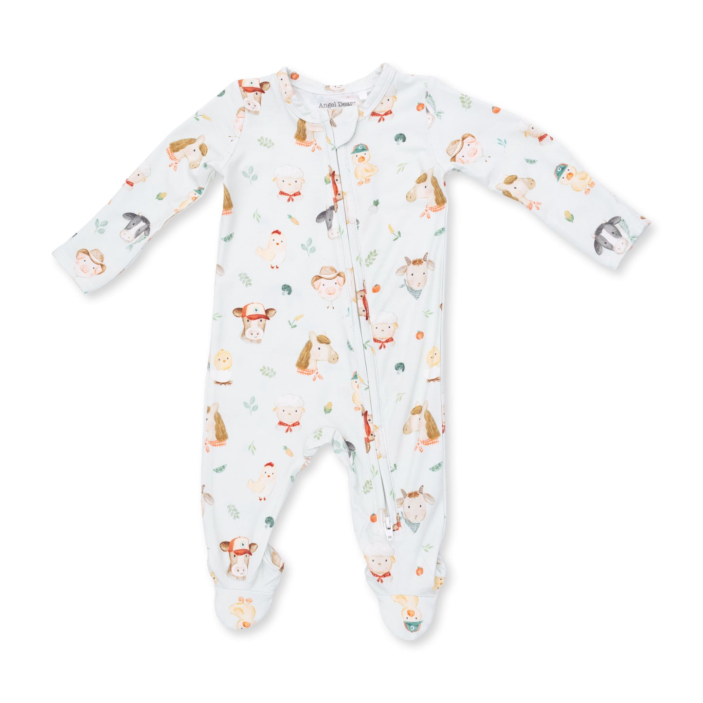Baby Farm Faces 2 Way Zipper Footie