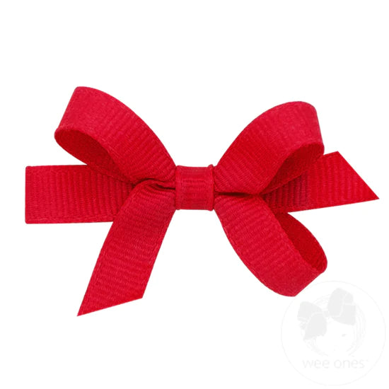 Solid Grosgrain Bow - Richmond Red