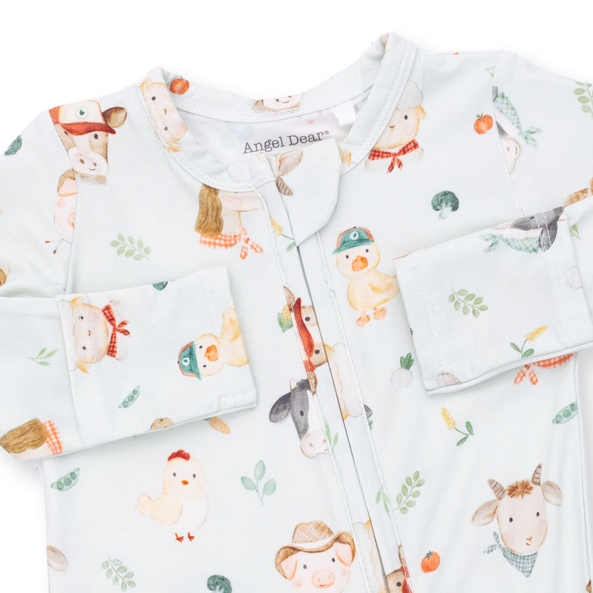 Baby Farm Faces 2 Way Zipper Footie
