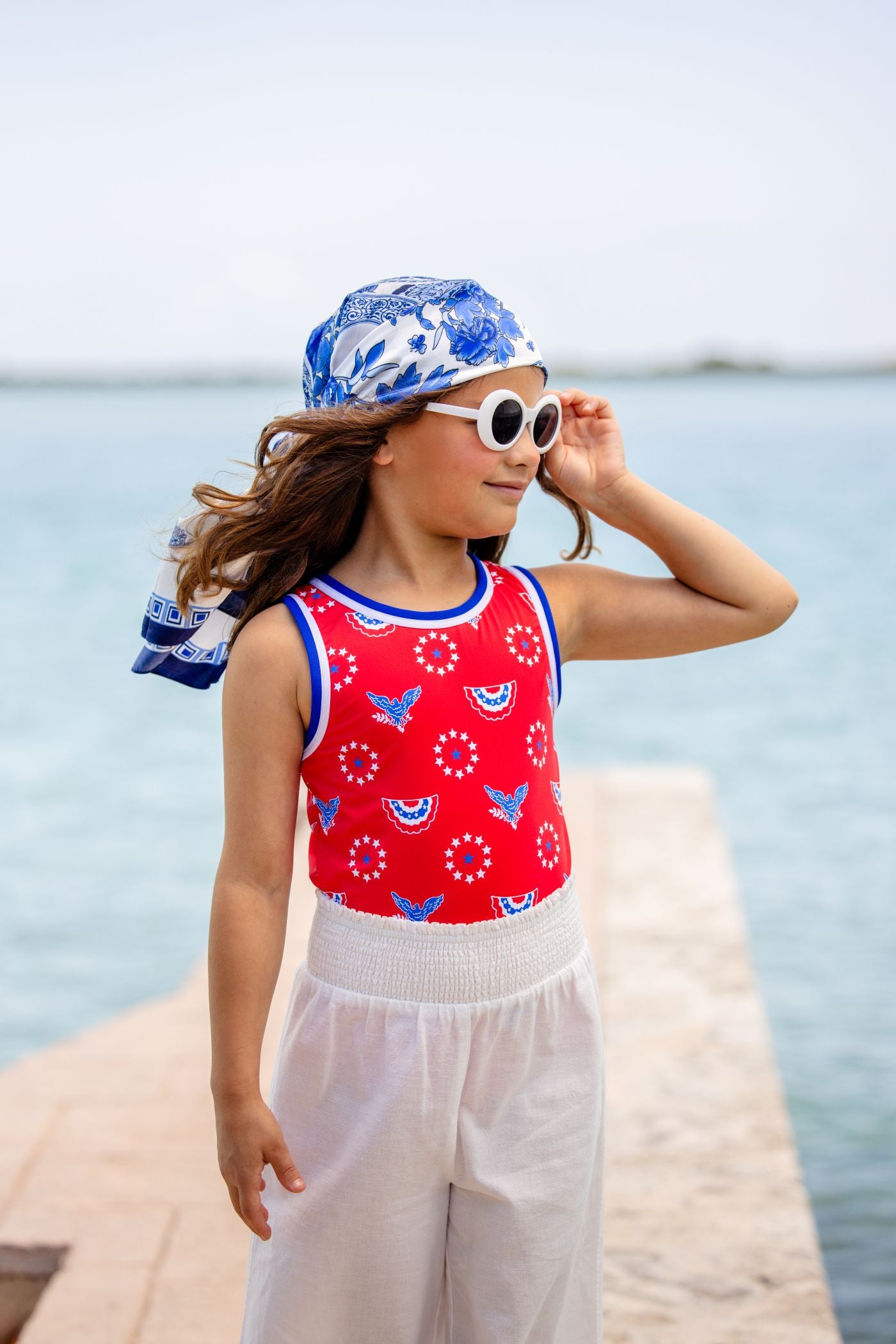 Samantha Swimsuit Star Spangled Swag Worth Ave White Rockefeller Royal