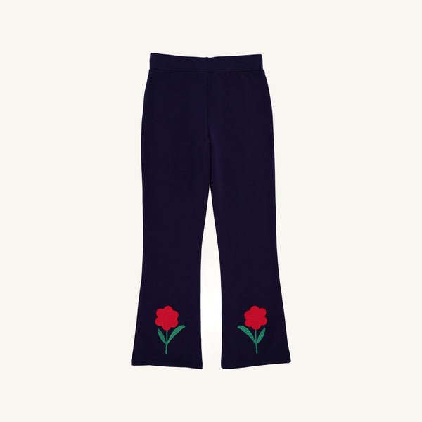 Patty Pants Nantucket Navy & Richmond Red with Flowers